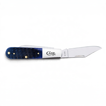 Case XX Barlow Folding Knife – Rogers Jig Navy Blue Bone Handles, Stainless Steel