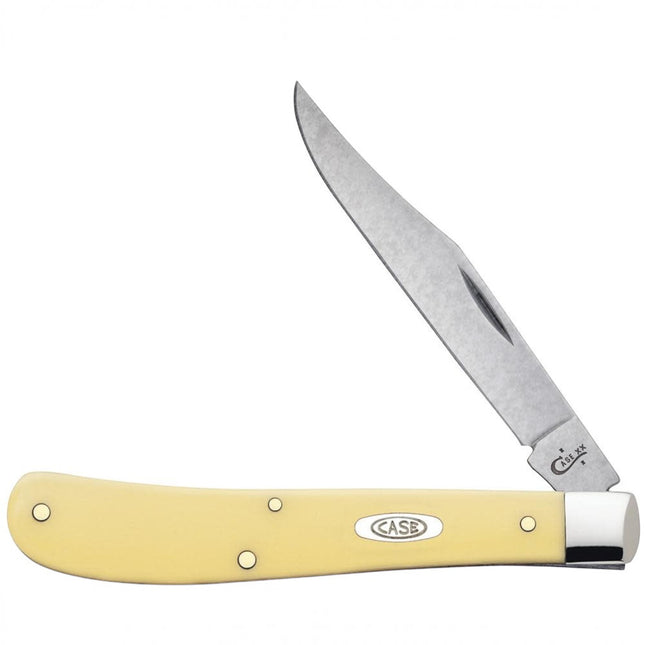 Case® Yellow Synthetic Slimline Trapper Pocket Knife