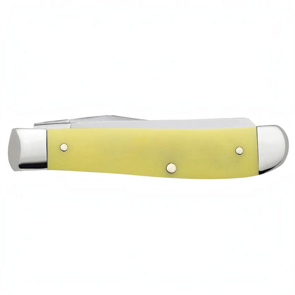 Case® | Religious Sayings Yellow Synthetic Mini Trapper Knife