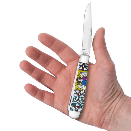 Case® Stained Glass Angel Natural Bone Color Wash Trapper