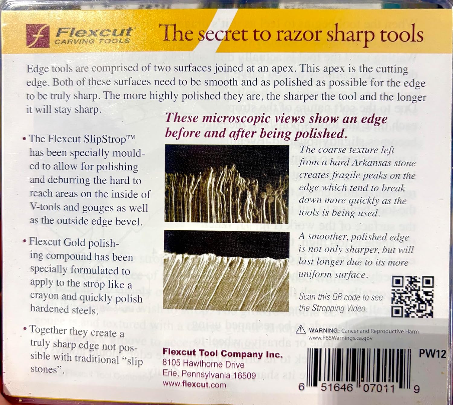 Flexcut SlipStrop, Polish and Debur Cutting and Carving Tools For Razor Sharp Blade Edges