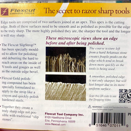 Flexcut SlipStrop - Leather Honing Strop for Woodcarving & Carving Tools