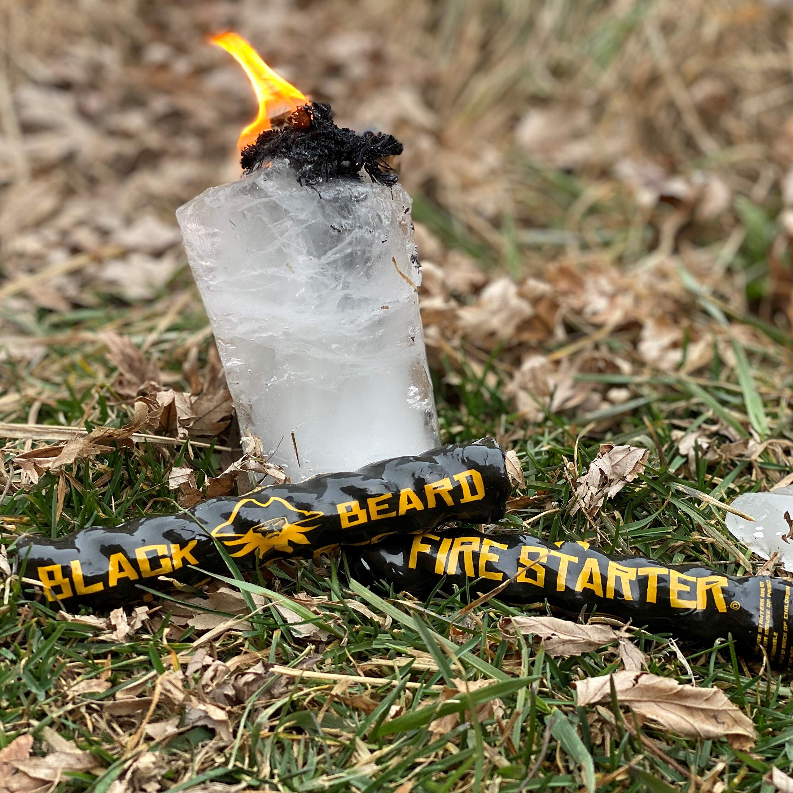 Black Beard Fire Starter Rope (1 Rope) | Made in USA