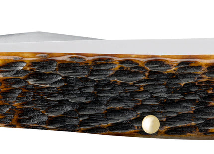 Case® | Rogers Jig Burnt Amber Bone CS Mini Trapper by caseknives