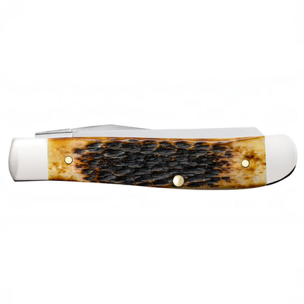 Case® | Rogers Jig Burnt Amber Bone CS Mini Trapper by caseknives