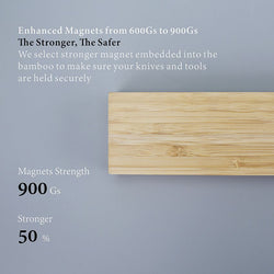 Bamboo Knife Holder (Magnetic)