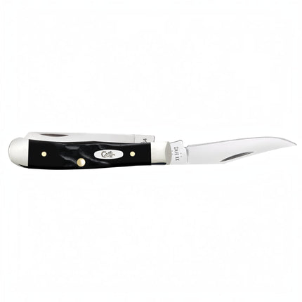 Case® Rough Black Jigged Synthetic Tiny Trapper Pocket Knife