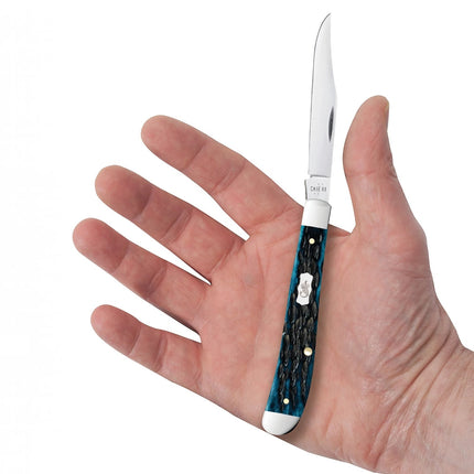 Case XX Slimline Trapper Pocket Knife (Mediterranean Blue Bone, CA51865) by Case®
