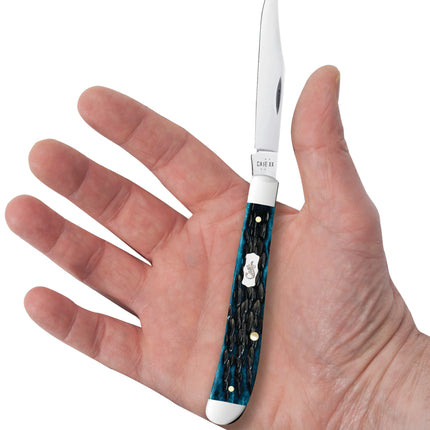 Case XX Slimline Trapper Pocket Knife (Mediterranean Blue Bone, CA51865) by Case®