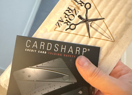 Ian Sinclair CardSharp Credit Card Folding tool by Razor Sharp AZ