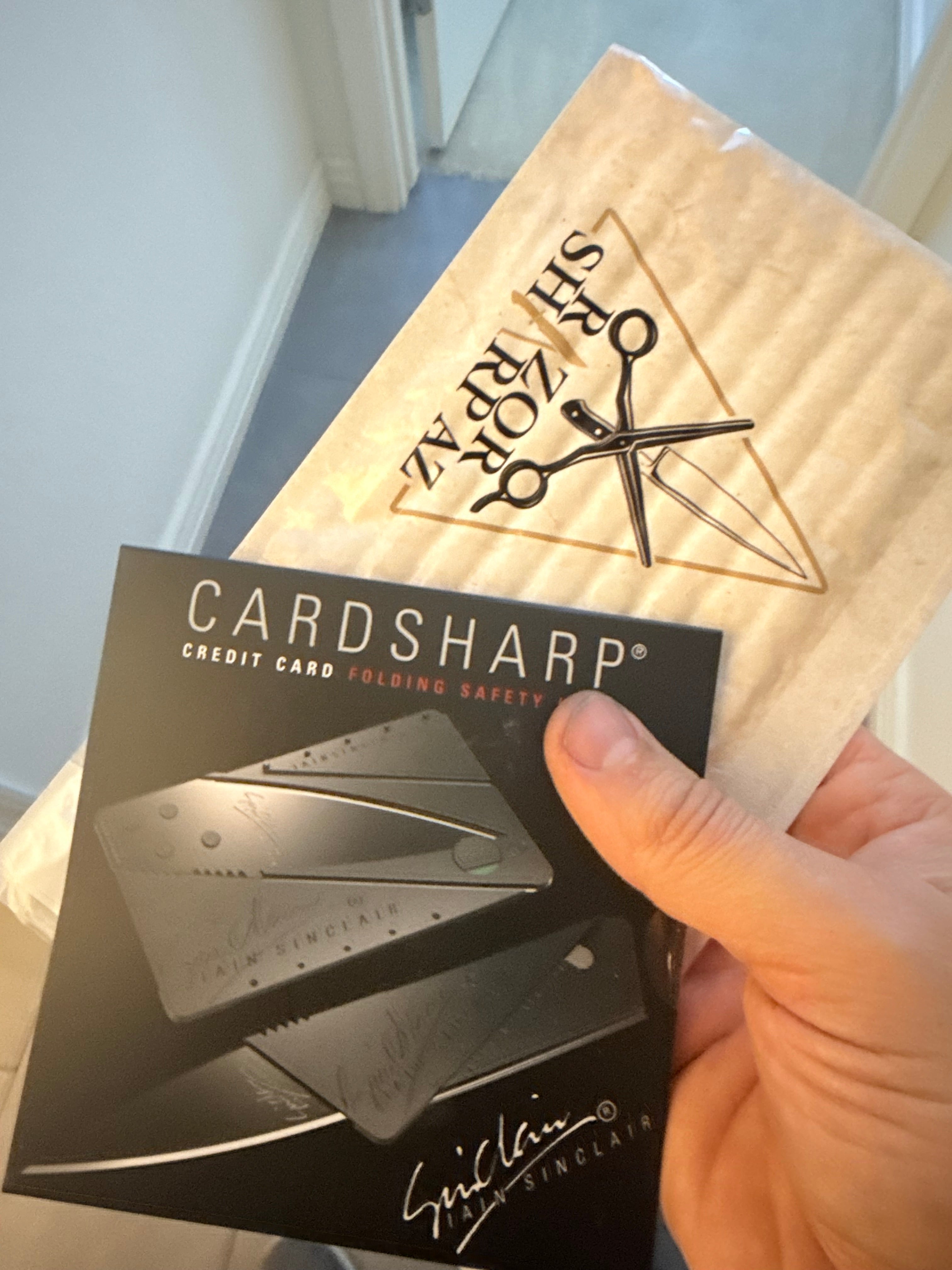 Ian Sinclair CardSharp Credit Card Folding tool