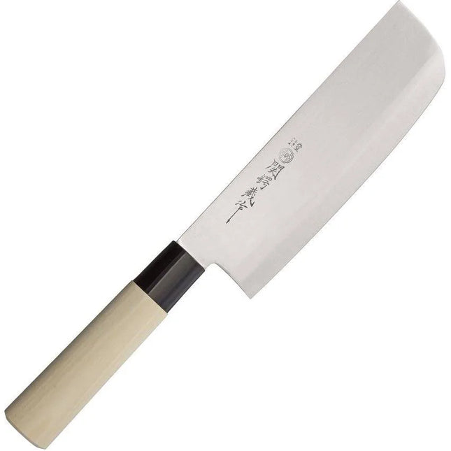 Due Cigni Nakiri Knife Maple Wood Handle - DCIHH05