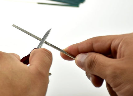 Diamond Files for Sharpening (12 Pack) by Razor Sharp AZ