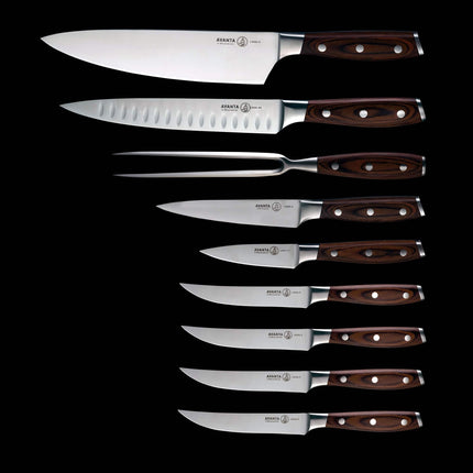 Avanta Pakkawood Knife Block Set - 10 Piece by Messermeister
