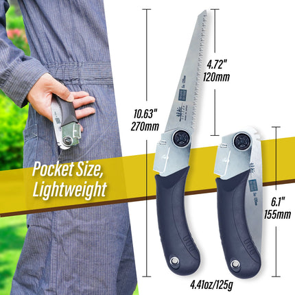 SUIZAN Japanese Folding Saw 4.7" (120mm) Versatile for Wood by SUIZAN JAPAN