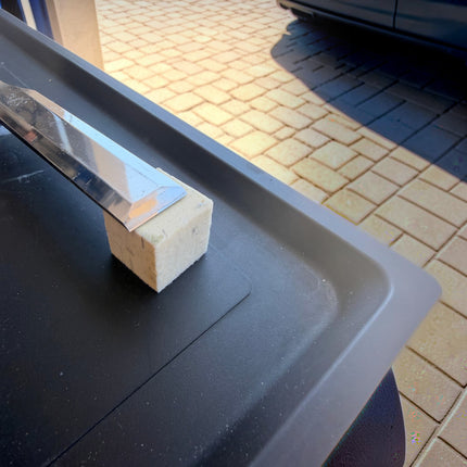 Rock Hard Deburring Felt Block For Knife Sharpening Remove Burr After Each Stone Pass 1 By 1 Inch by Razor Sharp AZ