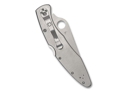 POLICE--STAINLESS STEEL/PLAIN EDGE by Spyderco