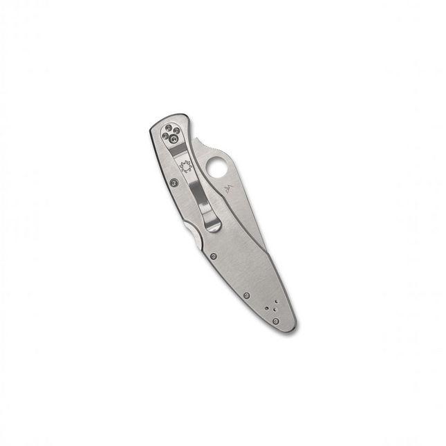 POLICE--STAINLESS STEEL/PLAIN EDGE by Spyderco