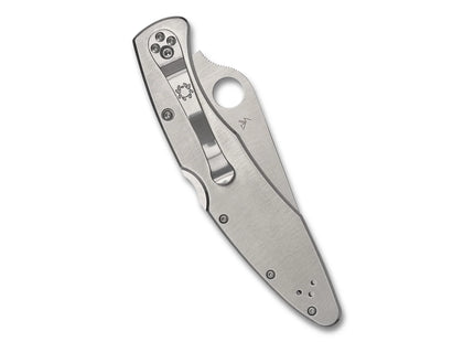 POLICE--STAINLESS STEEL/SPYDEREDGE by Spyderco