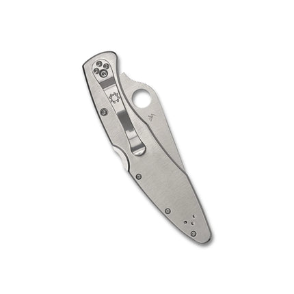 POLICE--STAINLESS STEEL/SPYDEREDGE by Spyderco