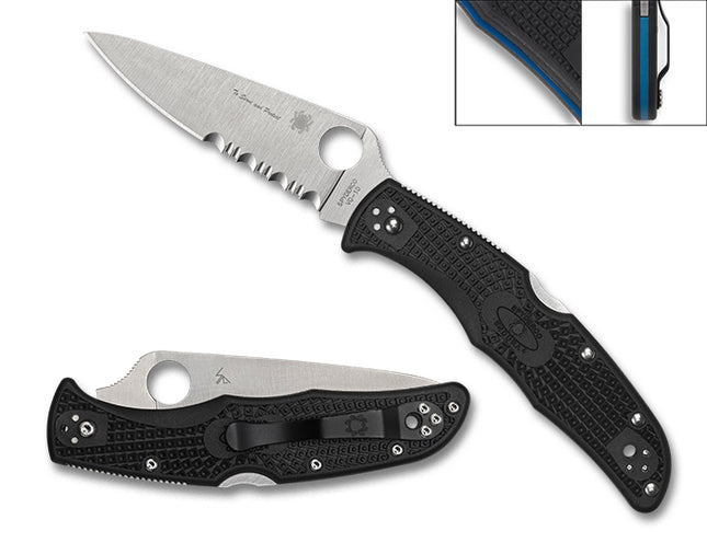 Endura® 4 Lightweight Thin Blue Line by Spyderco