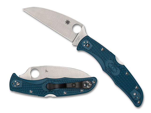 Endura® 4 Lightweight Blue Wharncliffe K390 by Spyderco