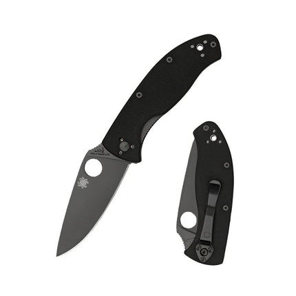 Spyderco Tenacious with Black Blade Folding Knife by Spyderco