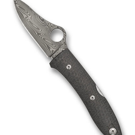 SpyOpera™ Carbon Fiber Thor™ Damascus Sprint Run® by Spyderco