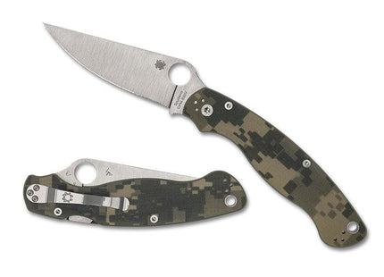 Military™ 2 Camo G-10 PlainEdge by Spyderco
