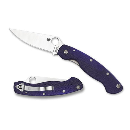 Military™ Model G-10 Dark Blue CPM S110V by Spyderco