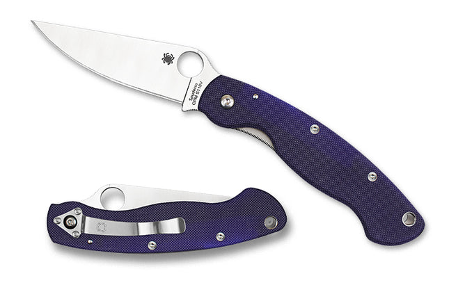 Military™ Model G-10 Dark Blue CPM S110V by Spyderco