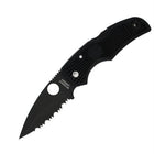 NATIVE 5--LIGHTWEIGHT BLACK HANDLE/BLACK BLADE/COMBO EDGE by Spyderco