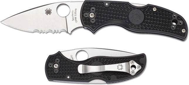 NATIVE 5--LIGHTWEIGHT BLACK HANDLE/PLAIN EDGE by Spyderco