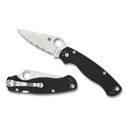 Para Military® 2 Black G-10 SpyderEdge™ by Spyderco