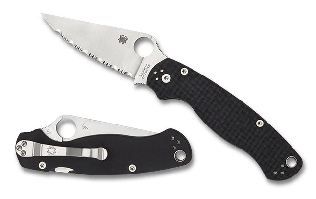 Para Military® 2 Black G-10 SpyderEdge™ by Spyderco