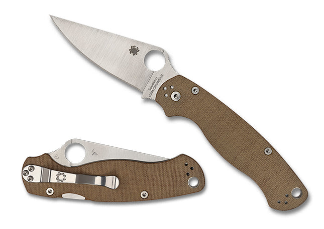 Para Military® 2 CPM CRU-WEAR Micarta by Spyderco