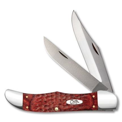 Case XX Jigged Rosewood Two-Blade Folding Hunter with Leather Sheath CA189 by Case XX Knives