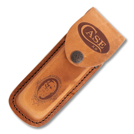 Case XX Jigged Rosewood Two-Blade Folding Hunter with Leather Sheath CA189 by Case XX Knives