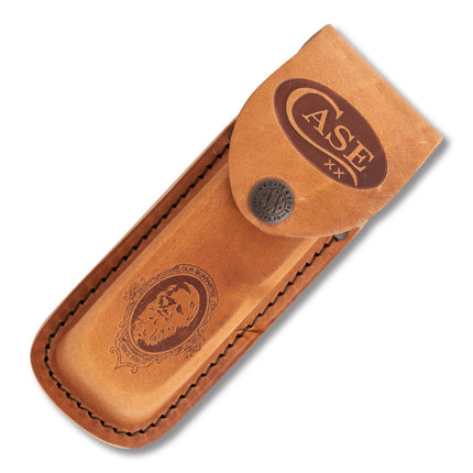 Case XX Jigged Rosewood Two-Blade Folding Hunter with Leather Sheath CA189 by Case XX Knives