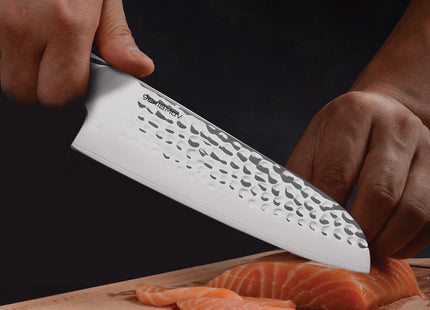 Santoku Ebony Handle (7") by CoolHand