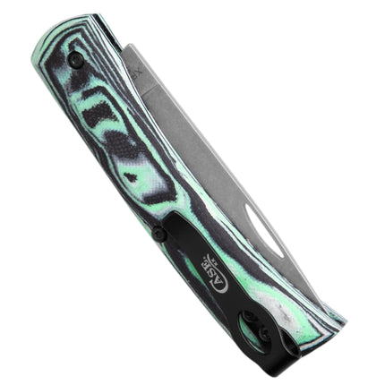 Case Sod Buster Jr. Seafoam Green G-10 Pocket Knife