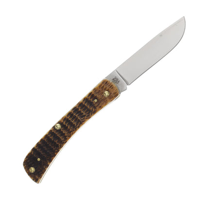 Case XX Burnt Amber Bone Rogers Jigged Bone Sod Buster Jr Folding Knife CA51394 by Case®