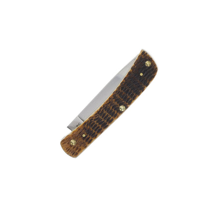 Case XX Burnt Amber Bone Rogers Jigged Bone Sod Buster Jr Folding Knife CA51394 by Case®