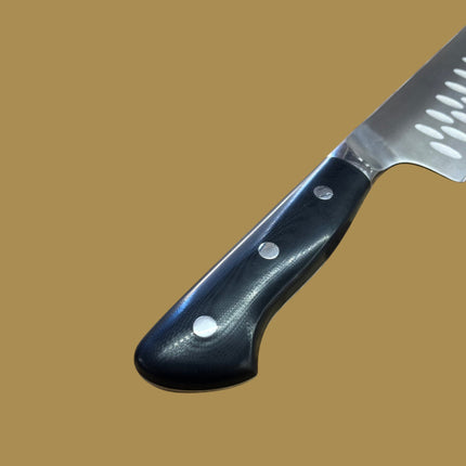 Perfect Edge Cutlery Dragon Ice 9" Chef's Knife – CTS-BD1N Steel, Double Hollow-Ground, G10 Handle