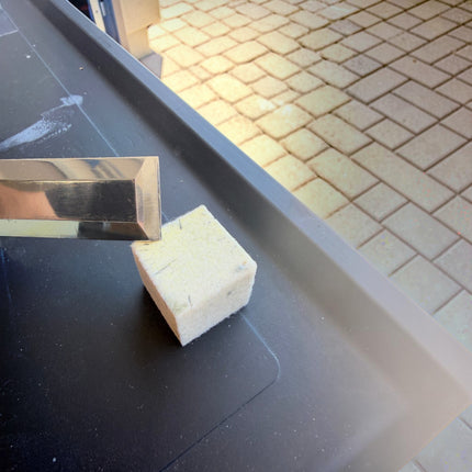 Rock Hard Deburring Felt Block For Knife Sharpening Remove Burr After Each Stone Pass 1 By 1 Inch by Razor Sharp AZ