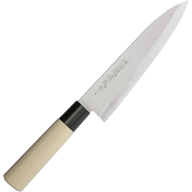 Due Cigni by Fox 7" Gyuto Knife, Maple Wood Handle Japanese Made - HH02 by Due Cigni