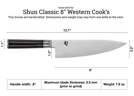 Shun Classic Chef's Knife 8" by Shun
