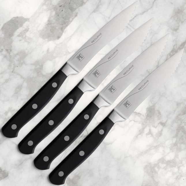 Perfect Edge Recurve Steak Knife Set (4)