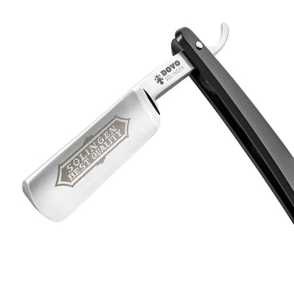 Dovo 6/8" Best Quality Straight Razor, Black Handle by Dovo