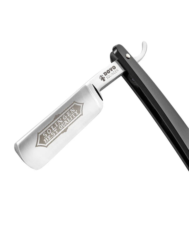 Dovo 6/8" Best Quality Straight Razor, Black Handle by Dovo